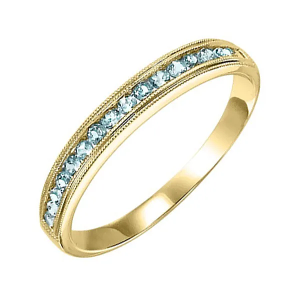 10Kt Yellow Gold & Blue Topaz 1/3Ctw Ring