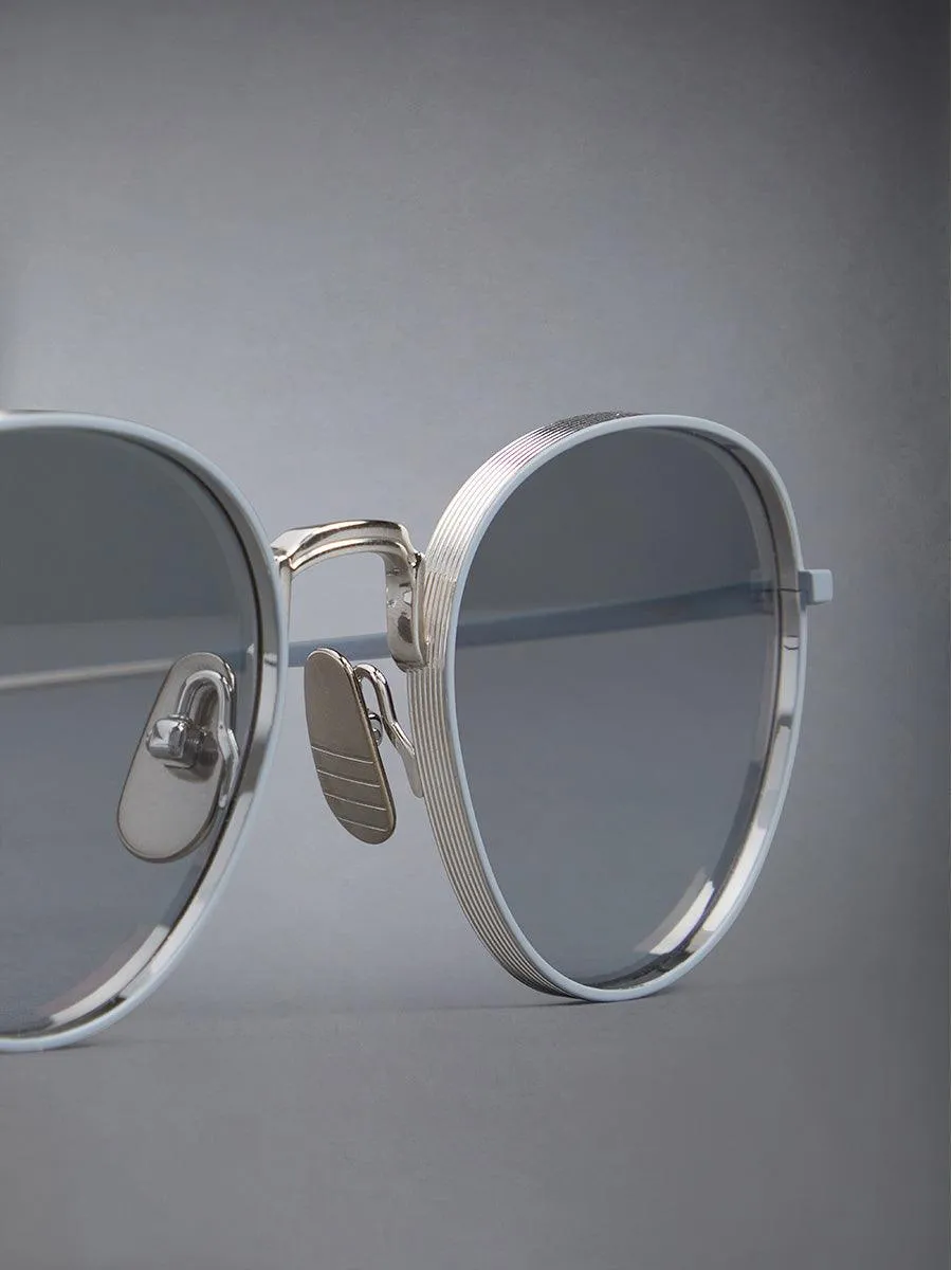 119A-045 Silver Titanium Round sunglasses