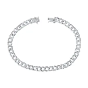 14K Gold & Diamond Link Bracelet- 1.35 ct.