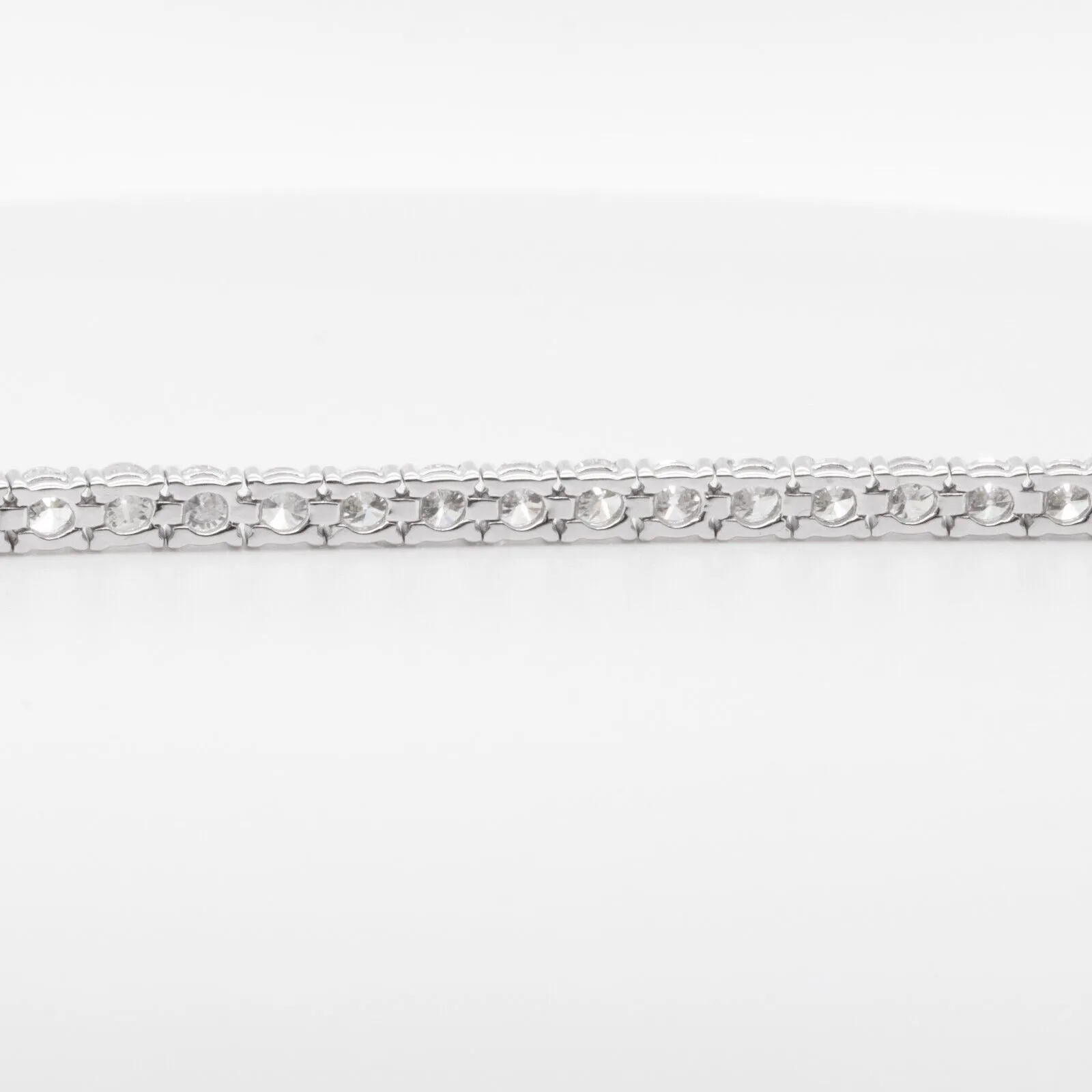 14k White Gold Diamond 53 Stone Tennis Bracelet 5.63ctw G SI1 7.00"