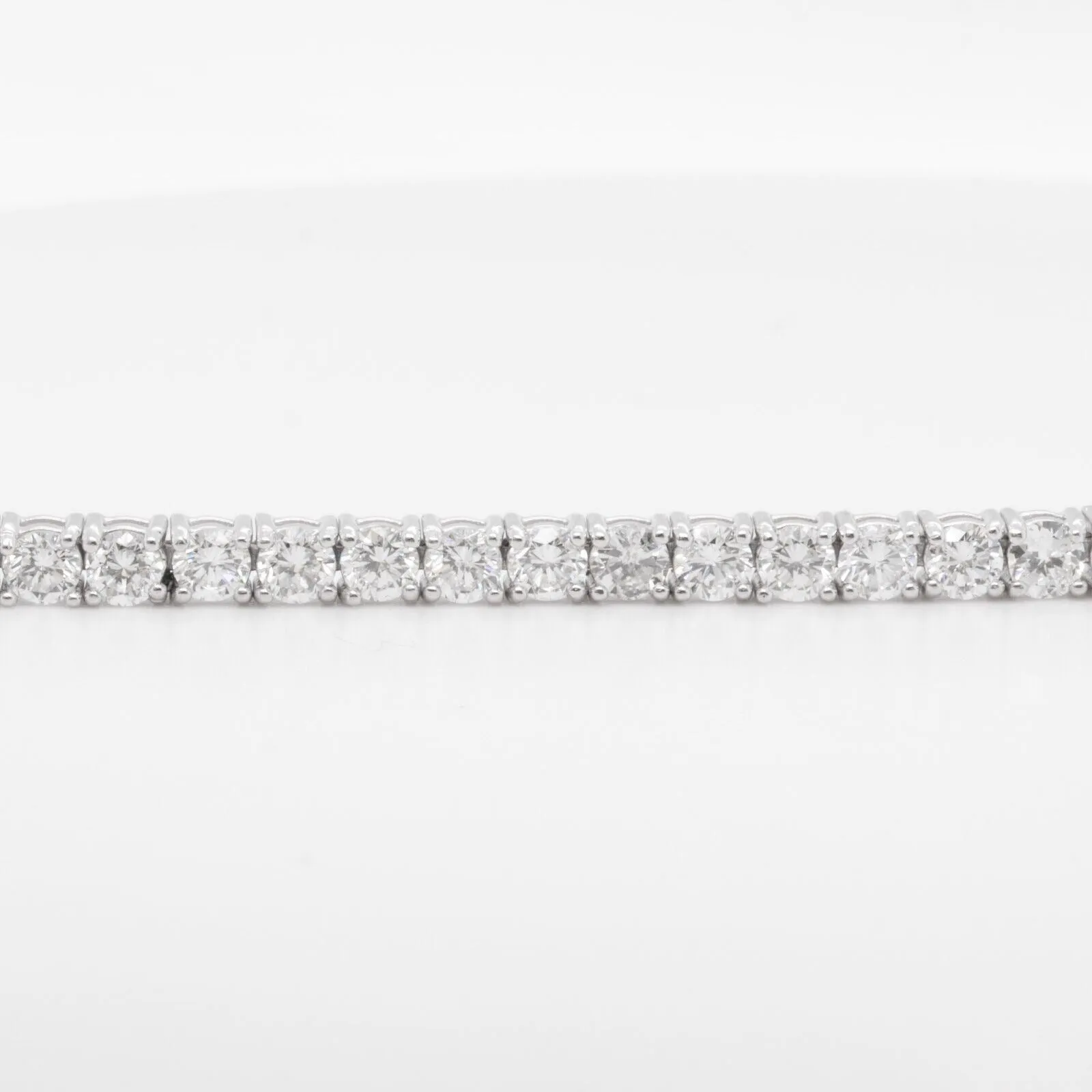 14k White Gold Diamond 53 Stone Tennis Bracelet 5.63ctw G SI1 7.00"