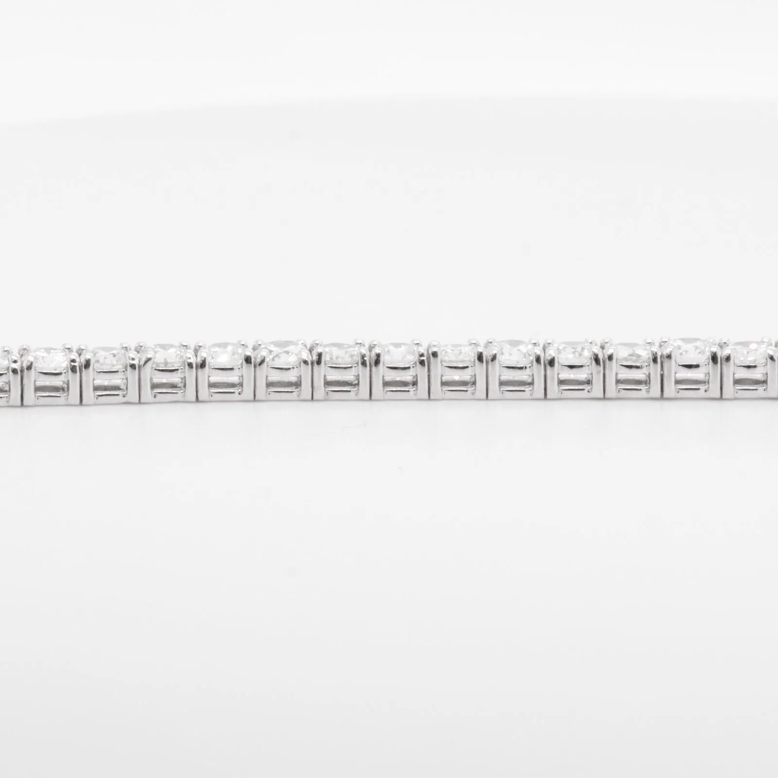 14k White Gold Diamond 53 Stone Tennis Bracelet 5.63ctw G SI1 7.00"