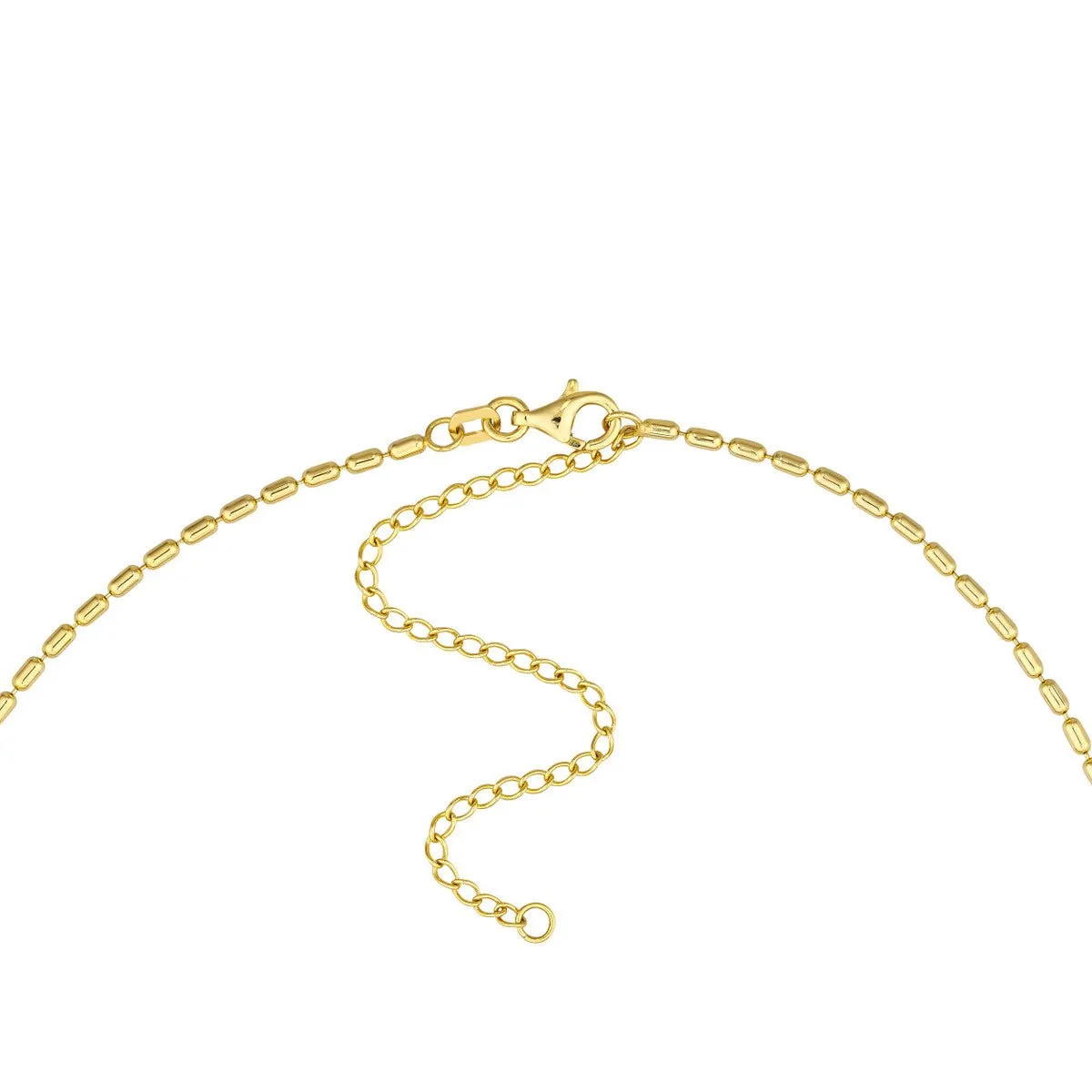 14K Yellow Gold 1.50mm Long Bead Adjustable Choker Chain