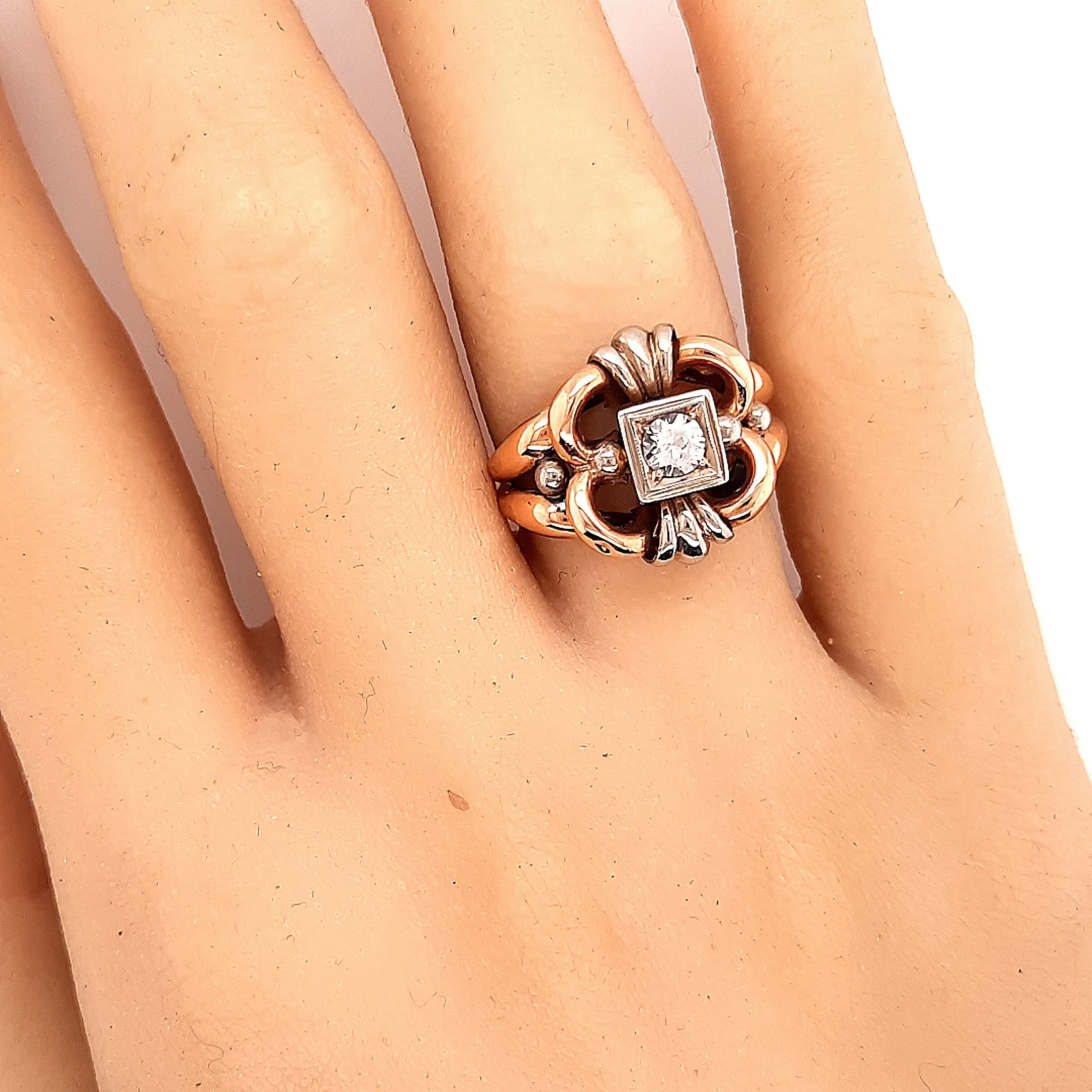 18ct Yellow & White Gold Topaz Ring