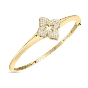 18K Yellow Gold Venetian Princess Diamond Bangle