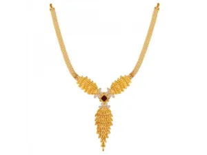 22k Dazzling Shell And Gold Necklace