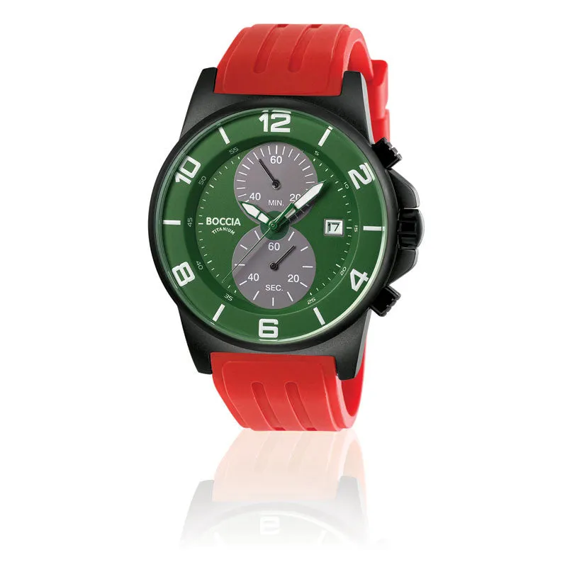 3777-25 Mens Boccia id. Titanium Watch