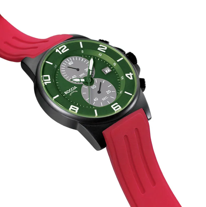 3777-25 Mens Boccia id. Titanium Watch