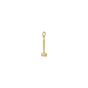 3D Gavel Pendant (14K)