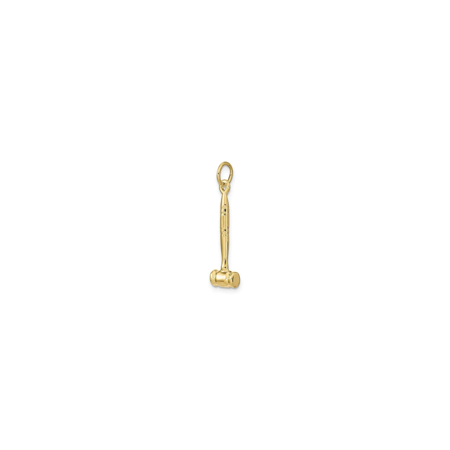 3D Gavel Pendant (14K)