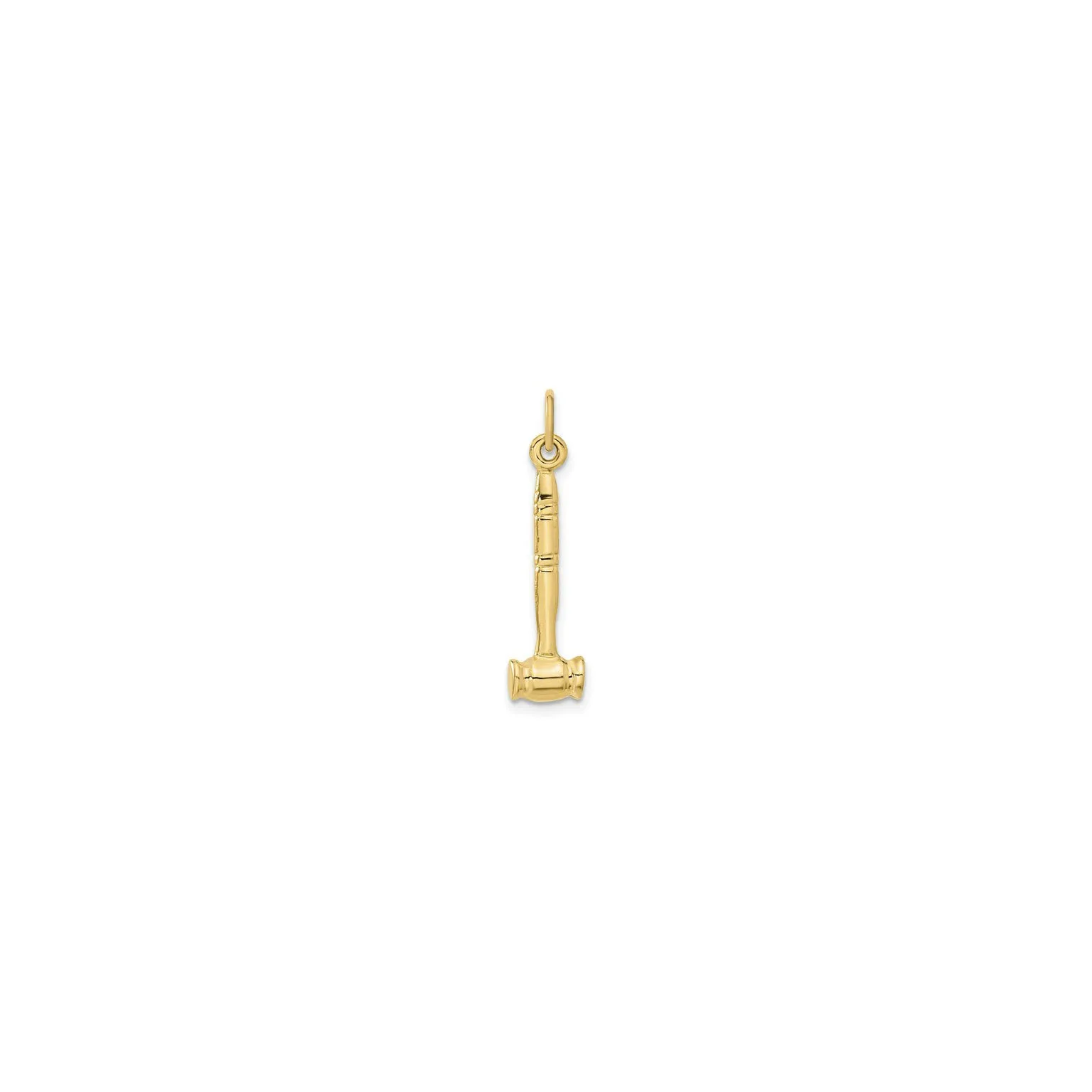 3D Gavel Pendant (14K)