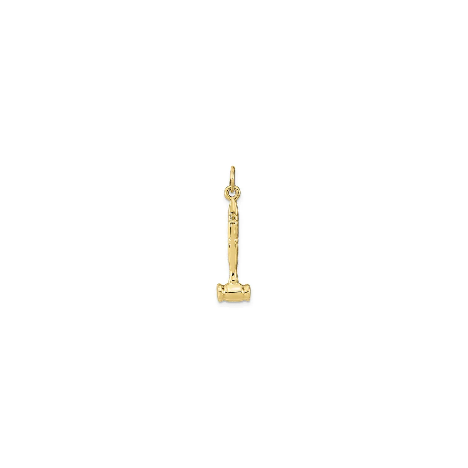 3D Gavel Pendant (14K)