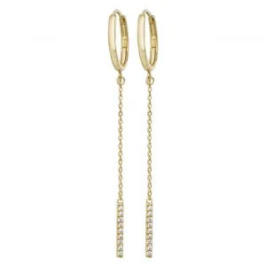 9ct Yellow Gold Drop Earrings ER1086