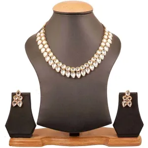 Alloy Jewel Set (White & Gold)