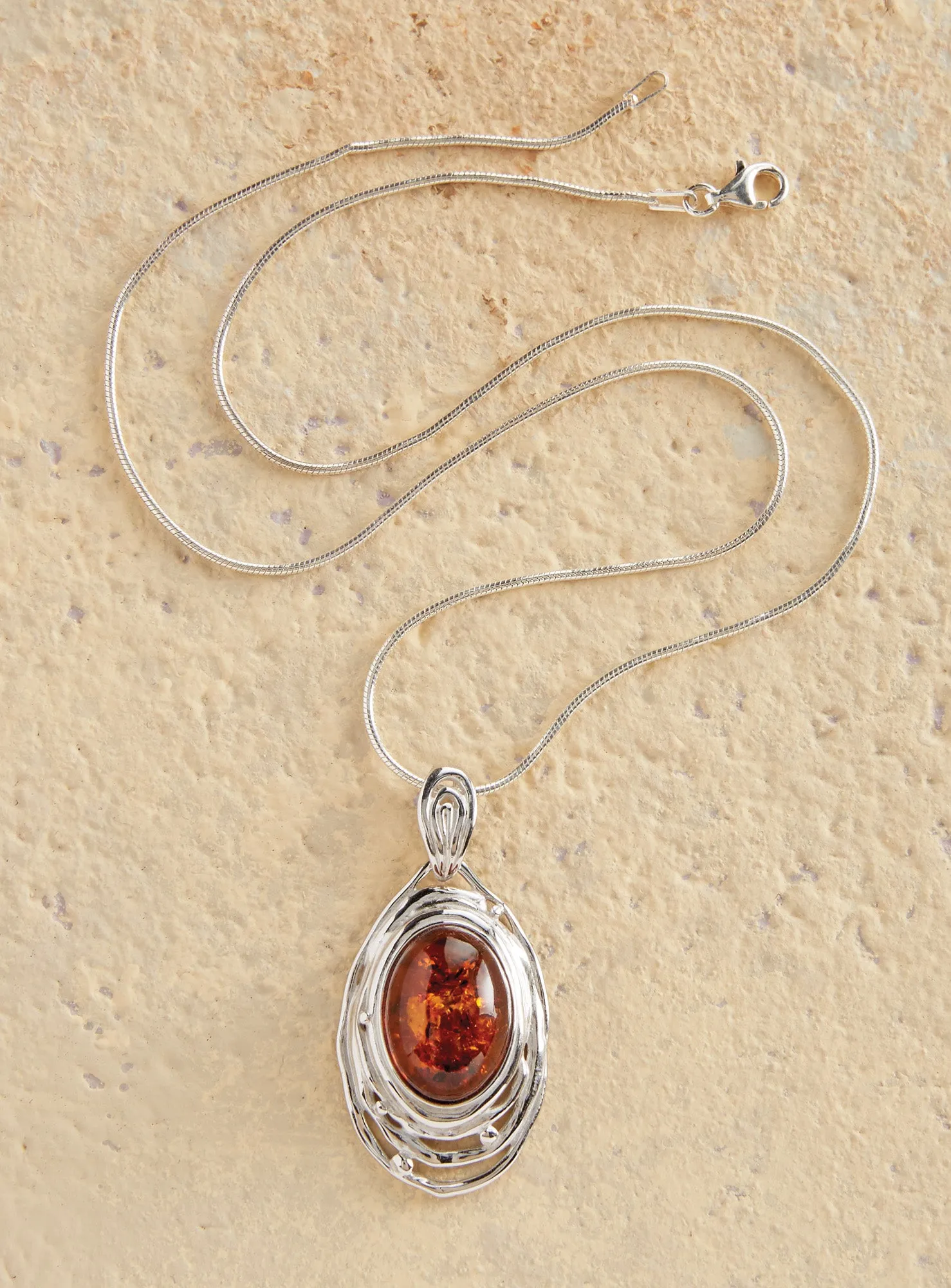 Amber Ripple Necklace