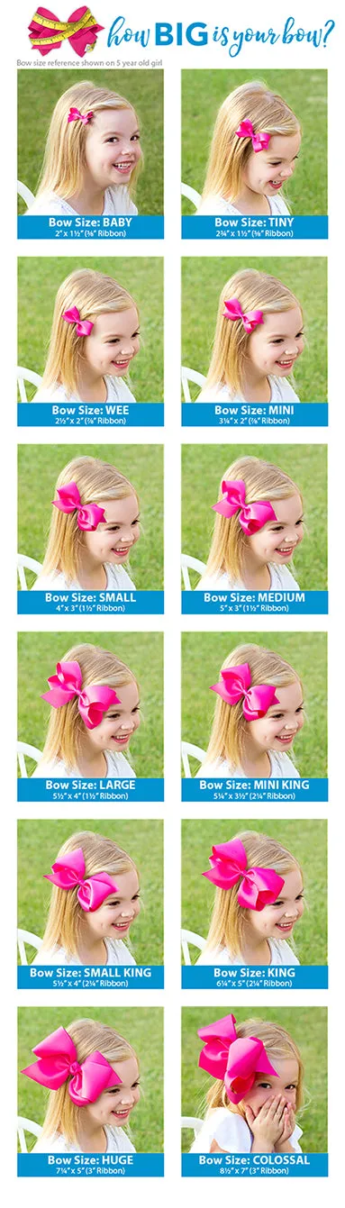 Barrette French Satin King Bow Wee Ones