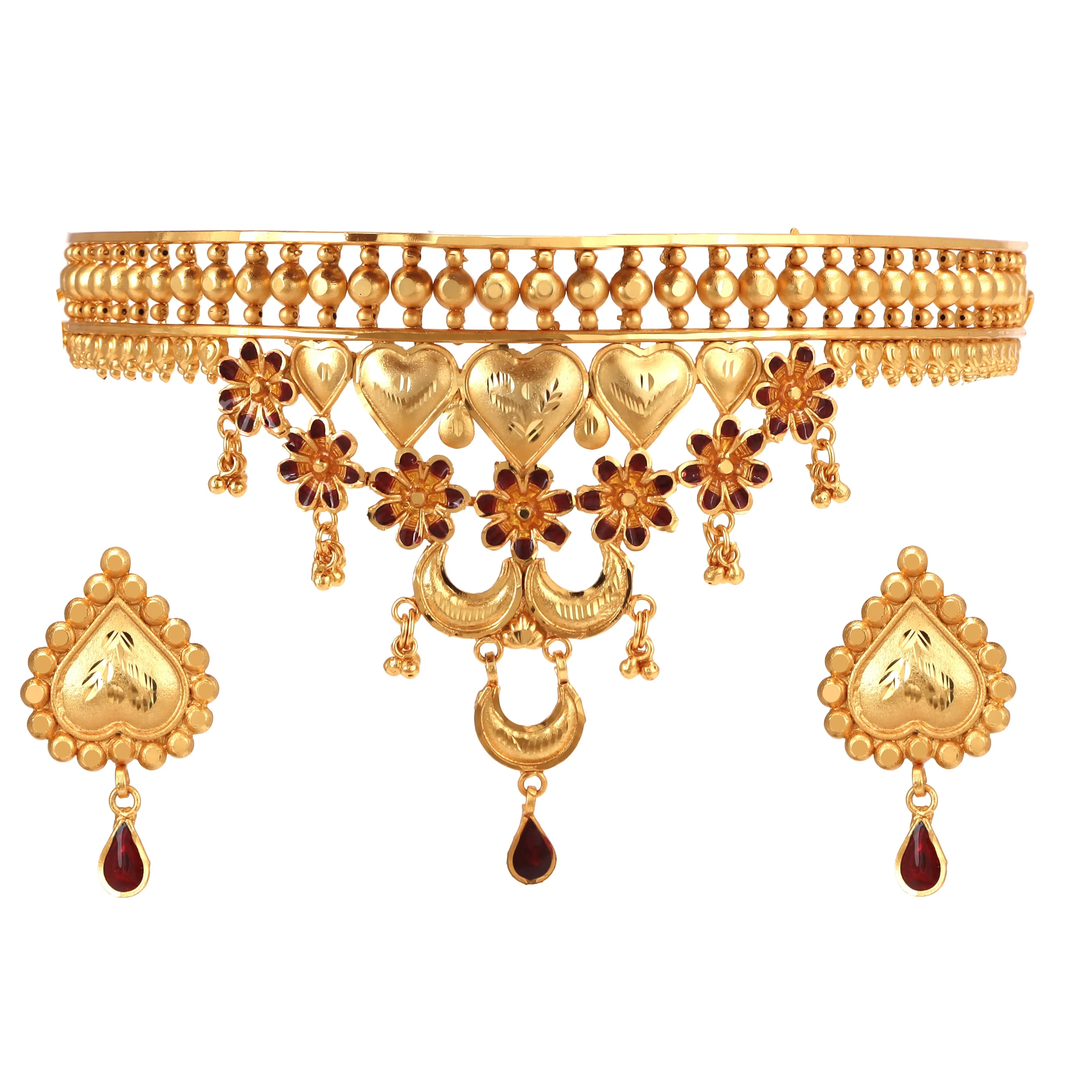 Belt Choker Set With Jhalar