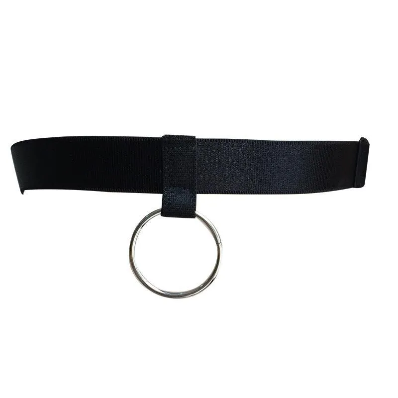 Black Kinky Metal Loop Choker