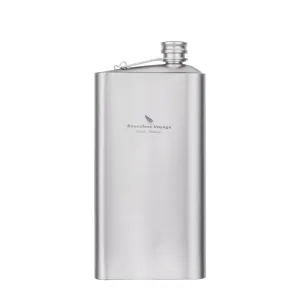 Boundless Voyage Titanium Flask 250ml- Ultralight & Durable Camping Essential - Flavor-Resistant Flask Bottle for Whiskey Wine Outdoor