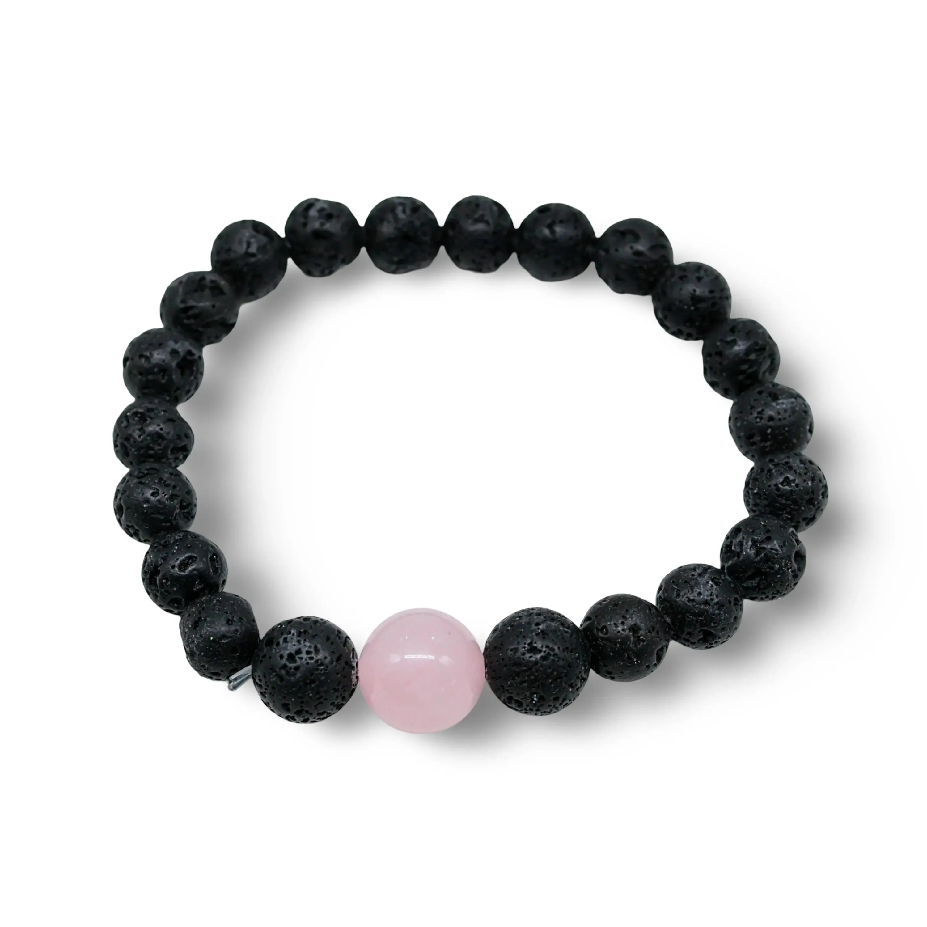 Bracelet - Lava Stone 8mm with Mixed Stone Beads 12mm