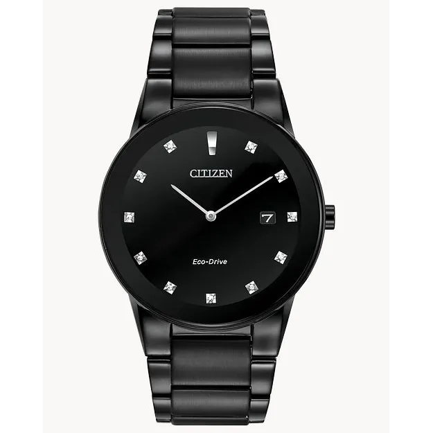 Citizen Axiom Black Stainless Steel 40mm Eco-Drive