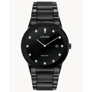 Citizen Axiom Black Stainless Steel 40mm Eco-Drive