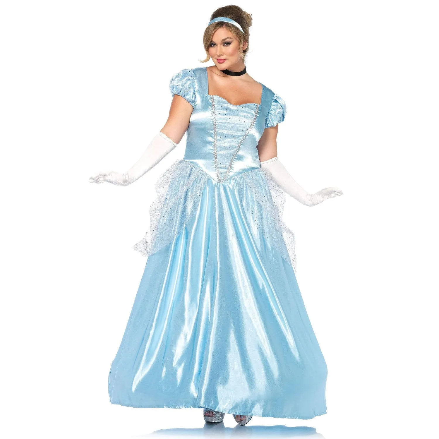 Classic Blue Princess Ladies Plus Leg Avenue Costume