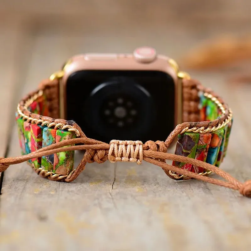 Colorful Chakra Stones Apple Watch Strap