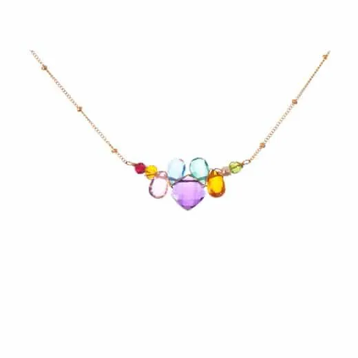 Colorful Mini Katie Gem Necklace