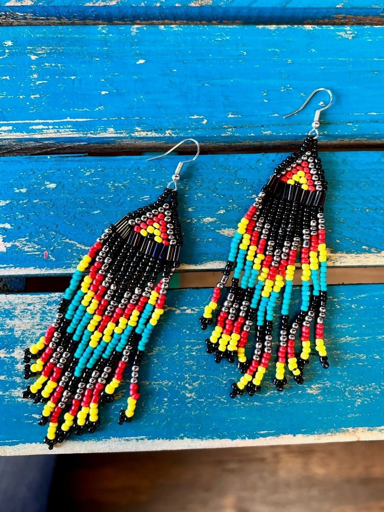 Comanche Seed Beed Earrings