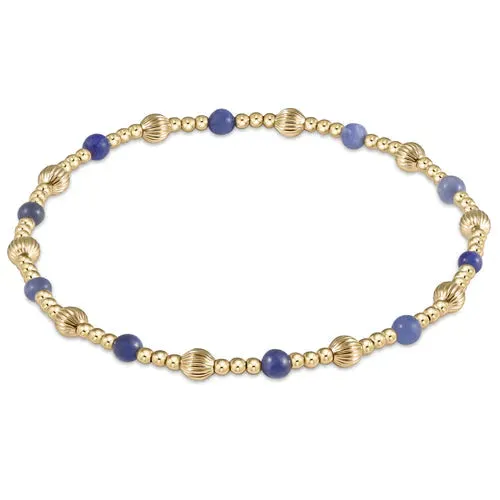 dignity sincerity pattern 4mm bead bracelet - lapis by enewton