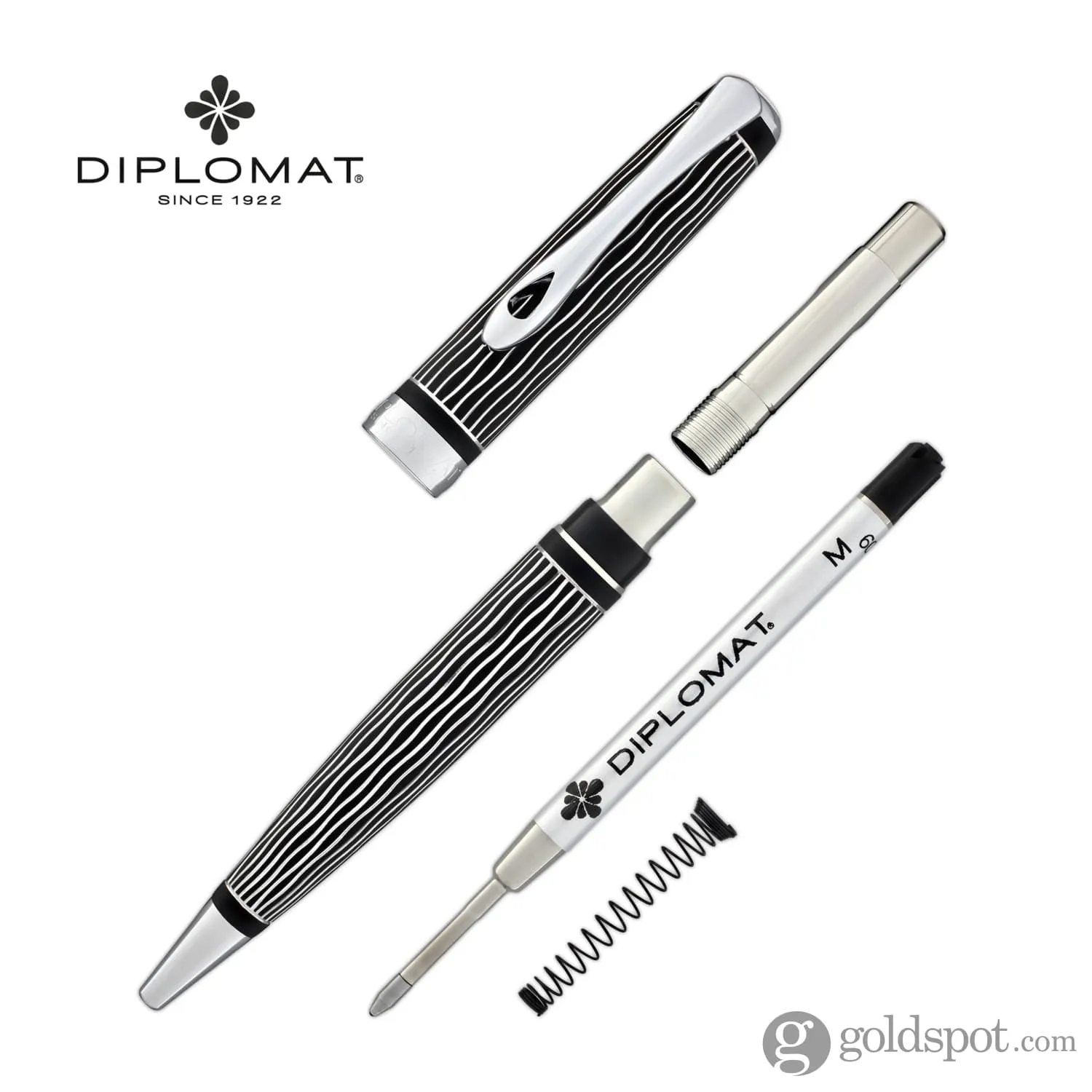 Diplomat Excellence A Plus easyFlow Ballpoint Pen in Waves