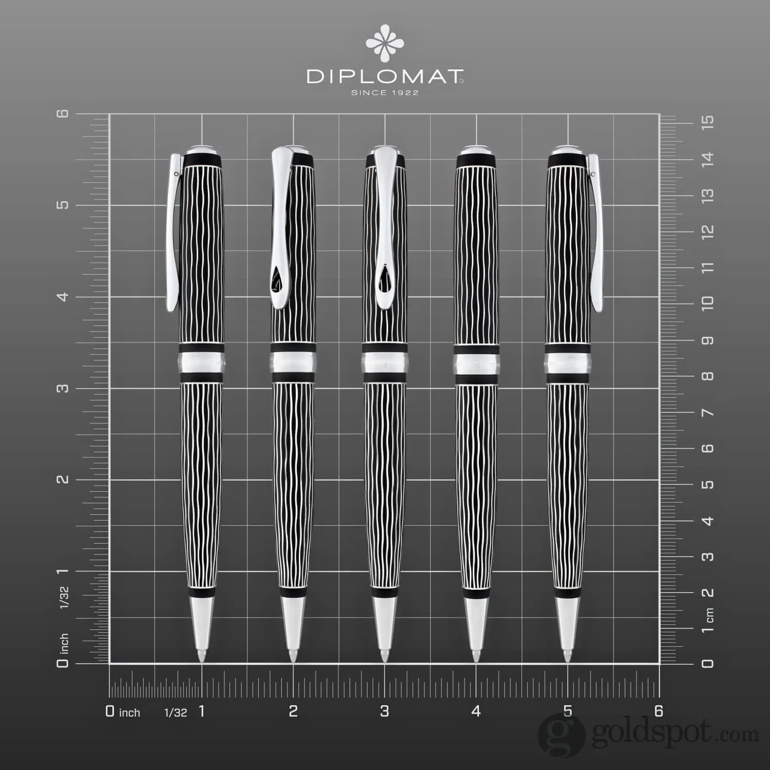 Diplomat Excellence A Plus easyFlow Ballpoint Pen in Waves