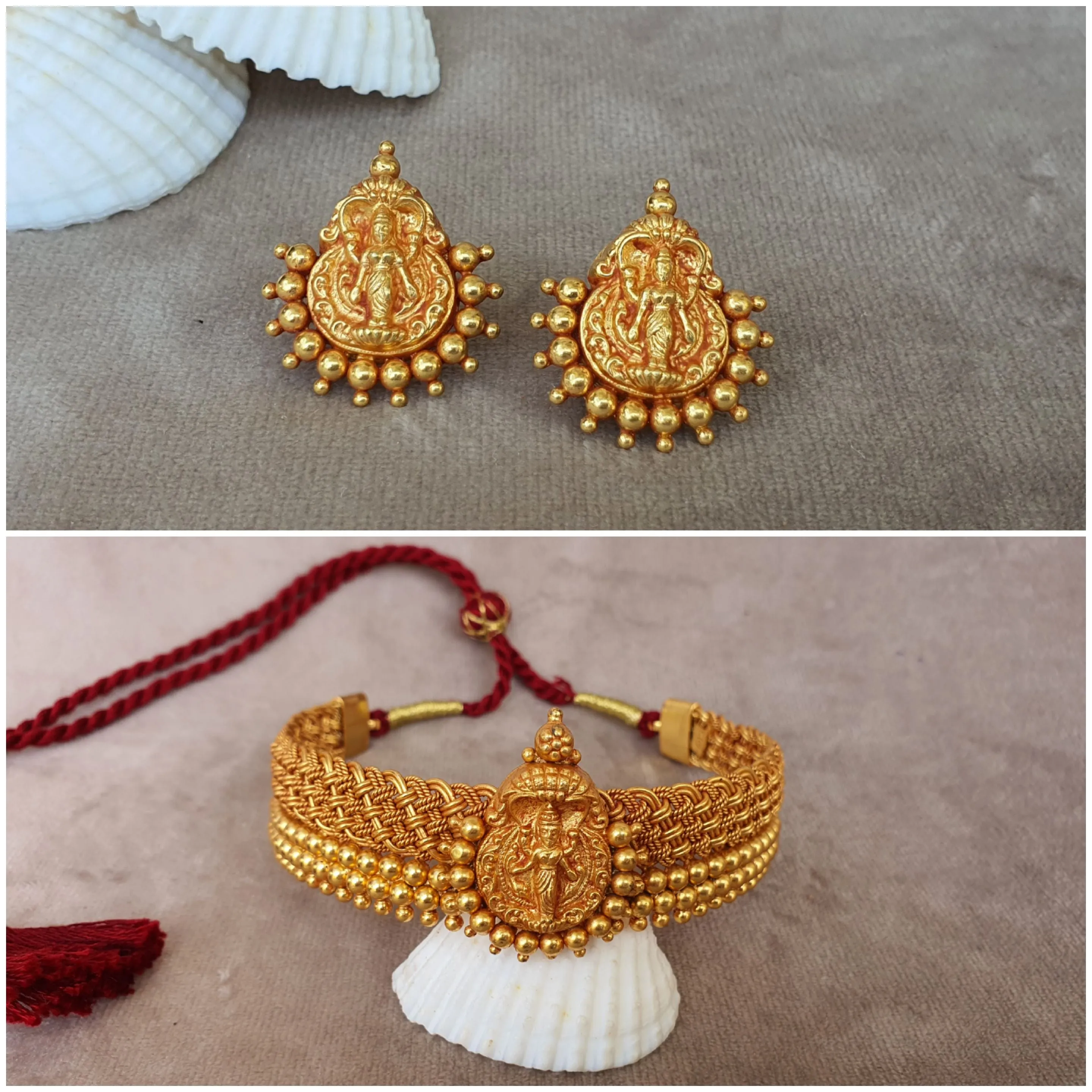 Diptha Choker/Necklace/Vanki/Armlet Set