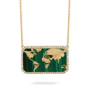 Doves Malachite Necklace N10536MC