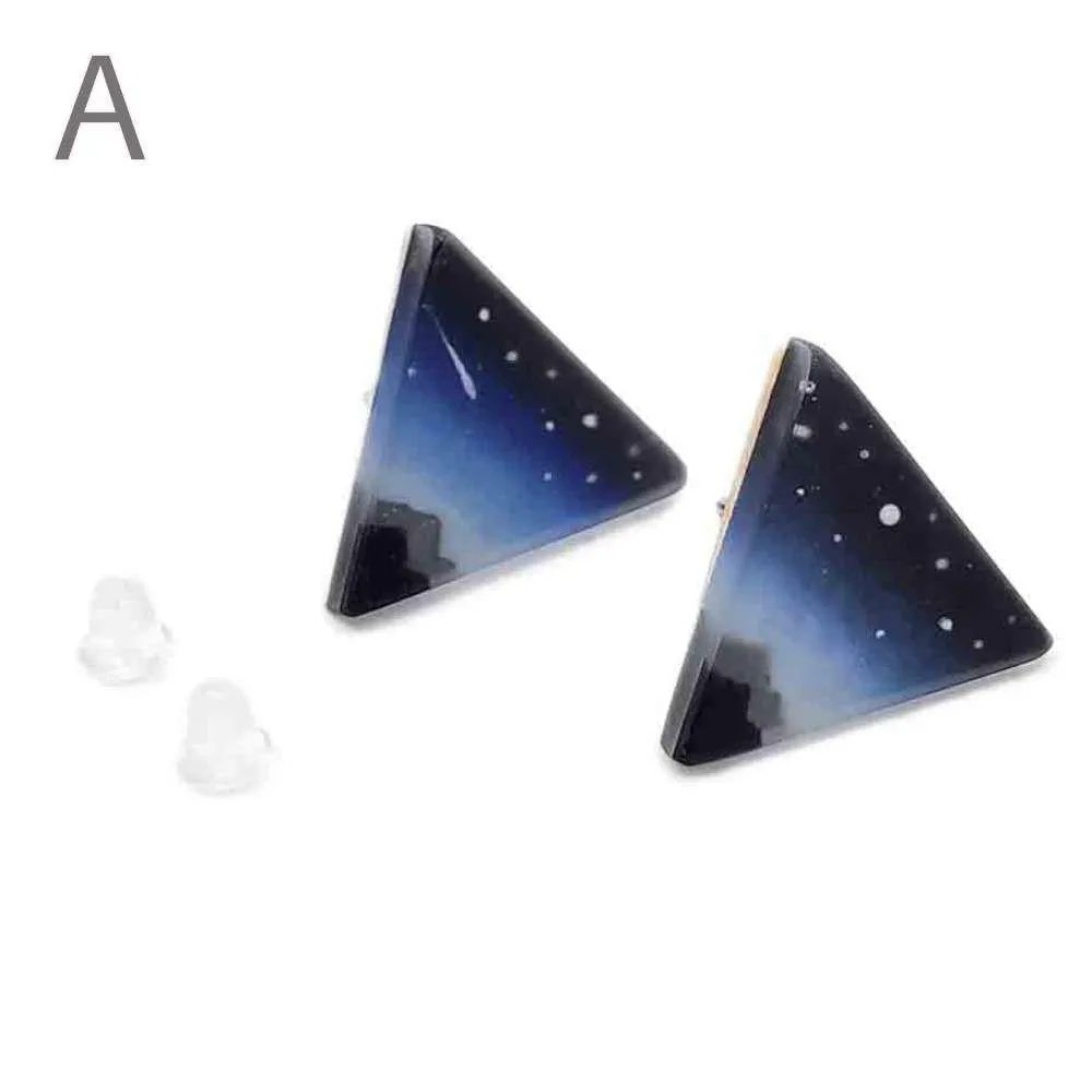 Earrings - Mountains Triangle Studs by Fernworks