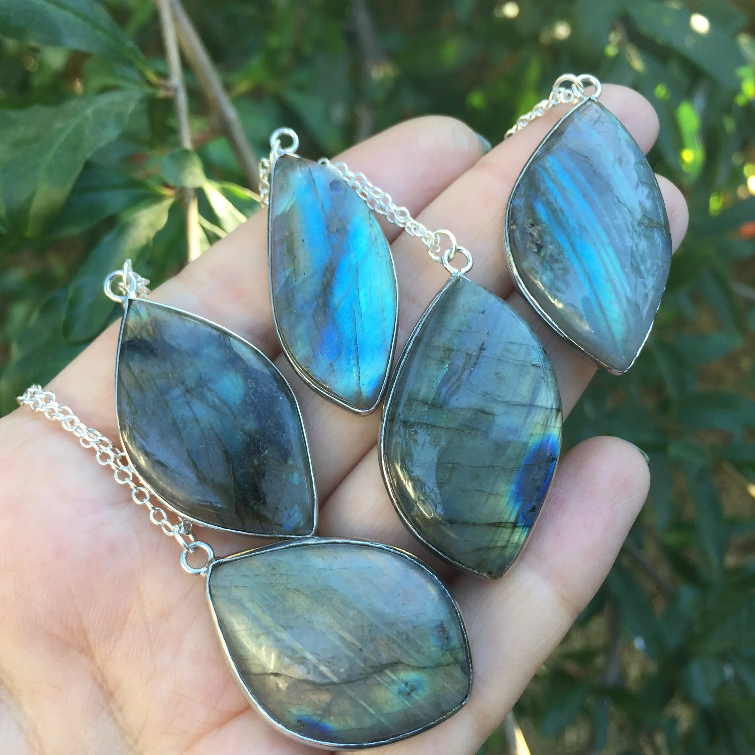 Elegant Labradorite Pendant Necklace | Labradorite Crystal Gemstone Jewelry