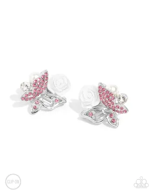 Fanciful Facade - Pink Earrings