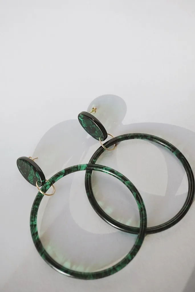 Foe & Dear Leone Hoops (Emerald)