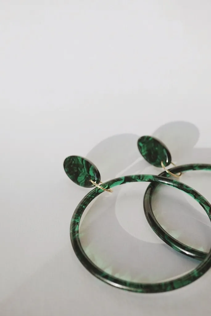 Foe & Dear Leone Hoops (Emerald)