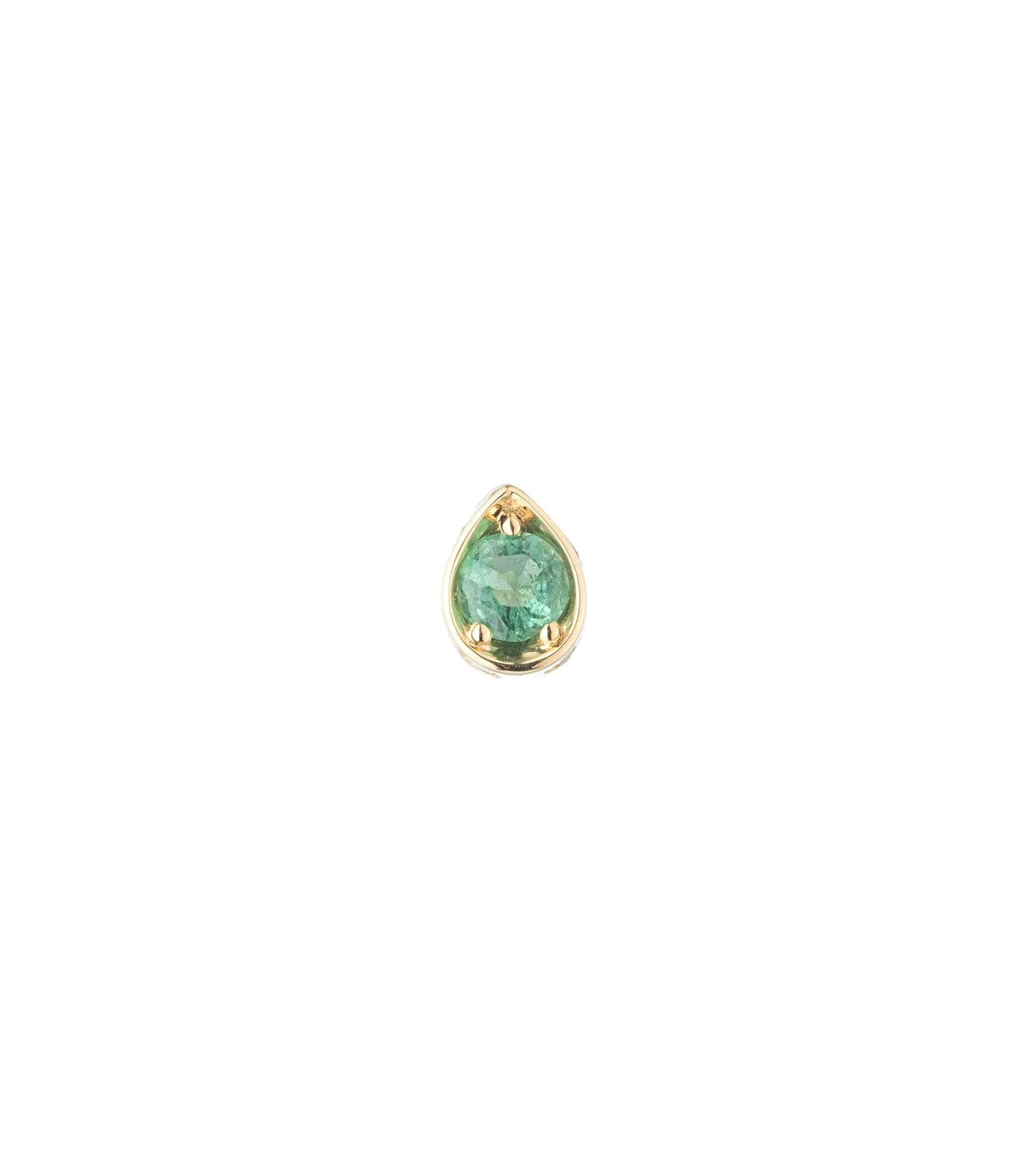 Forever & Always a Pair - Love : 0.20ct Emerald Gemstone Stud Earring