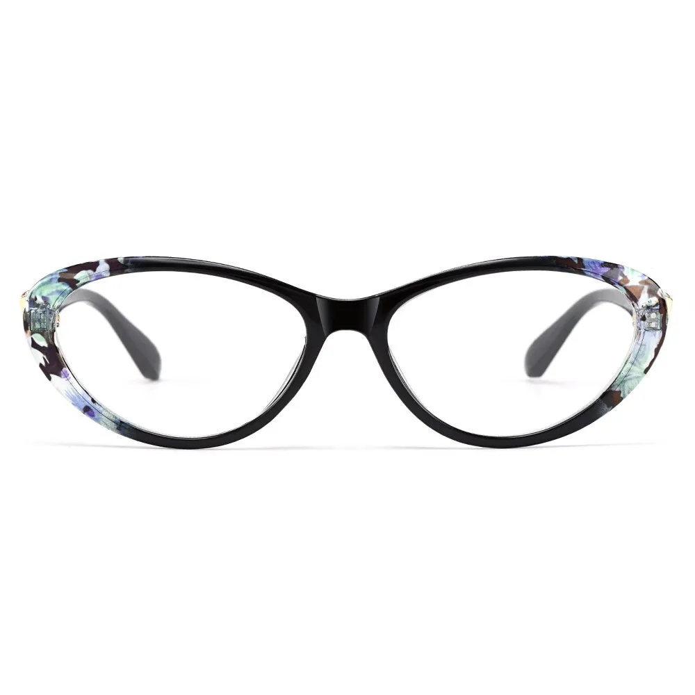 Gmei Women's Eyeglasses Ultra-Light Plastic Ttitanium Tr90 Cat Eye M1460