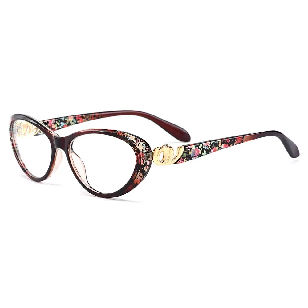 Gmei Women's Eyeglasses Ultra-Light Plastic Ttitanium Tr90 Cat Eye M1460