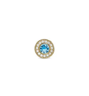 GOLD VERMEIL SS SIM BLUE TOPAZ