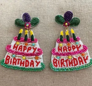 Happy Birthday Earrings