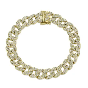 HAVANA MIDI 4.36 CT. DIAMOND PAVE LINK BRACELET