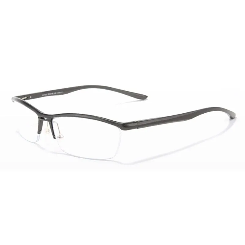 Hdcrafter Unisex Semi Rim Rectangle Titanium Frame Eyeglasses Lv130