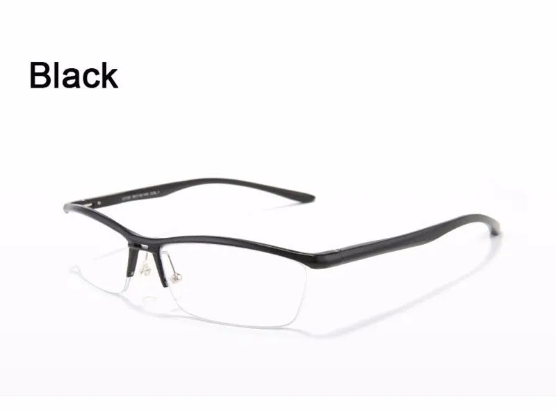 Hdcrafter Unisex Semi Rim Rectangle Titanium Frame Eyeglasses Lv130