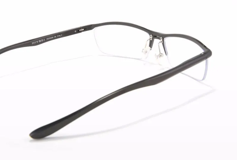 Hdcrafter Unisex Semi Rim Rectangle Titanium Frame Eyeglasses Lv130