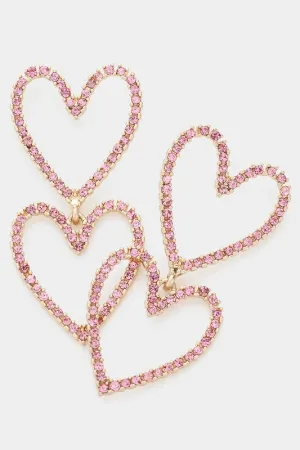 Heart Link Dangle Earing